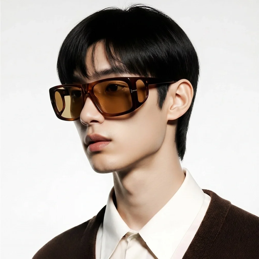 Authentic- New Tom Ford TF733 Brown Gino Sunglasses